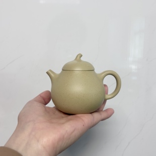宜兴紫砂壶原矿本山绿泥茄瓜壶手工制作泡茶壶茶具礼品140cc