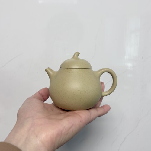宜兴紫砂壶原矿本山绿泥茄瓜壶手工制作泡茶壶茶具礼品140cc