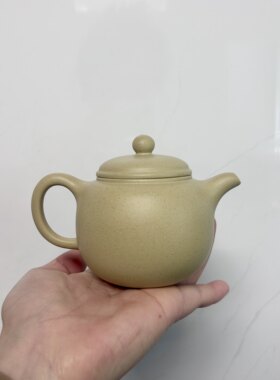 宜兴紫砂壶原矿本山绿泥手工制作紫砂壶200cc鲍尊壶家用茶壶190cc