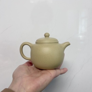 宜兴紫砂壶原矿本山绿泥手工制作紫砂壶200cc鲍尊壶家用茶壶190cc