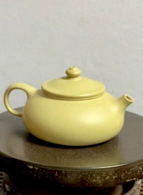 宜兴紫砂壶原矿紫砂寒江壶150cc手工制紫砂壶茶具小品壶