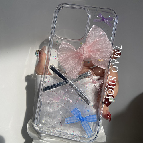 元气俏皮蝴蝶结iPhone手机壳
