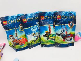 气功传奇拼装积木玩具鳄霸王指挥舰烈焰凤凰猛犸象鳄鱼神兽毒蜘蛛