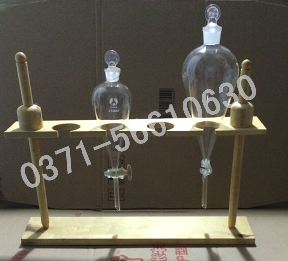 木质分液漏斗架4孔实验室用品木制漏斗架分液漏斗架250ml500ml