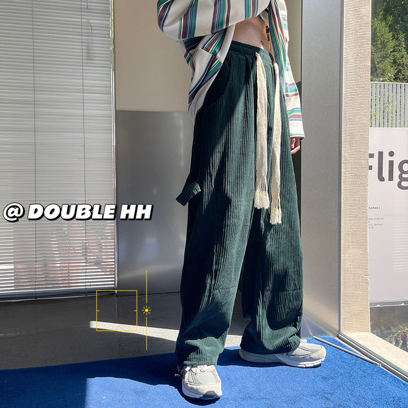 D232-G2315-P50控68现货灯芯绒休闲长裤抽绳束脚裤4,男装休闲裤,电商D232