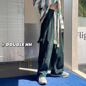 D232-G2315-P50控68 现货灯芯绒休闲长裤抽绳束脚裤5图片
