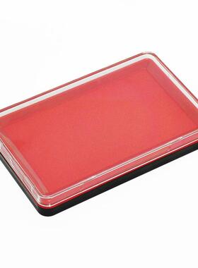 大号长方形红色蓝色黑色速干印台油性可按手指印印章专用印泥快干