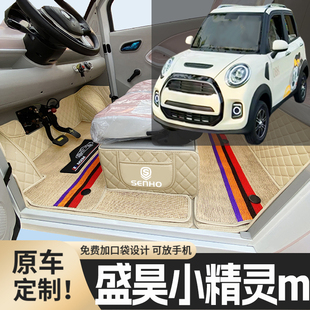 盛昊小精灵m专用篷车电动四轮老年代步老头乐原版全包围电车脚垫