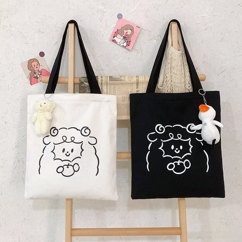 帆布包女单肩包百搭学生帆布袋