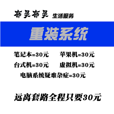 电脑重装系统远程制作系统U盘PE软件安装引导修复注册表蓝屏备份