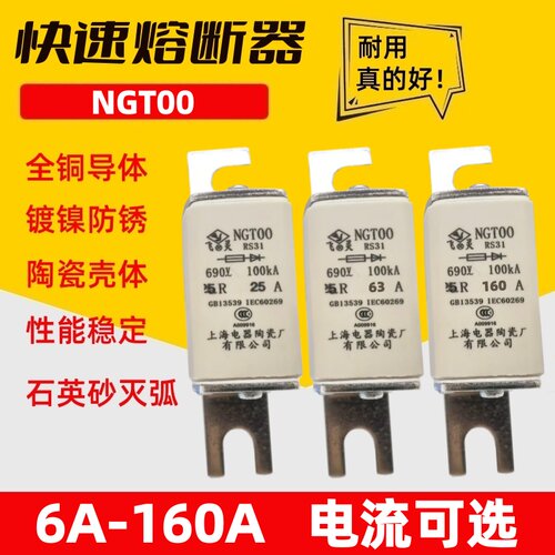 飞灵熔断器NGT00-160A690V熔芯