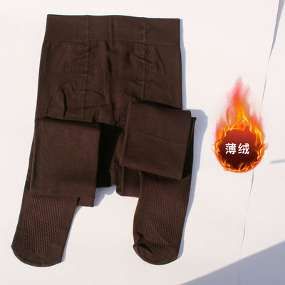 美拉德风深咖连裤袜秋冬加绒