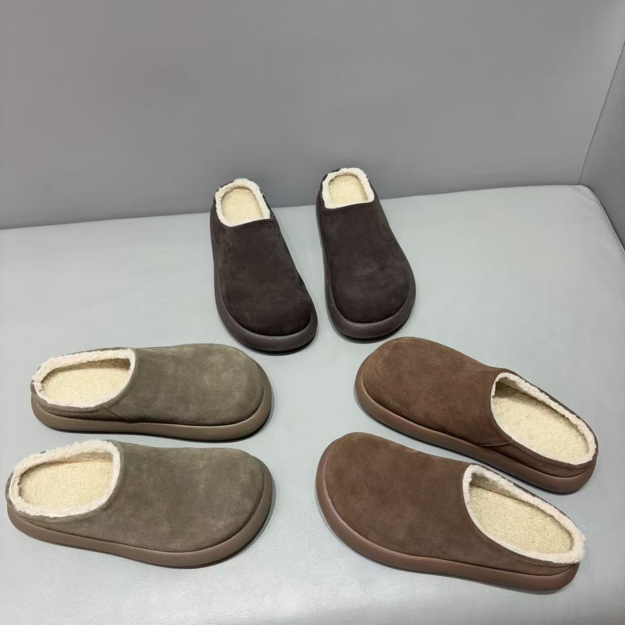 2025新款真皮一脚蹬软木鞋