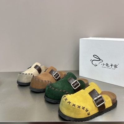 真皮磨砂做旧脏脏包头增高面包鞋