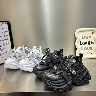 松糕休闲运动鞋 炸街厚底老爹鞋 爆款 四季 女小个子增高百搭2026新款