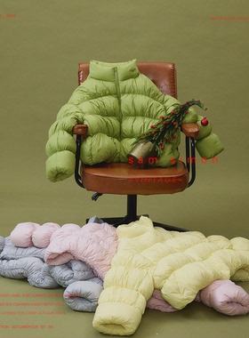 sam simon/‘三防’90白鹅绒软糯糯云朵零压感泡芙短款宽松羽绒服