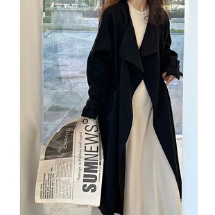 2025新款 国风过膝风衣女长款 小个子百搭外套 新中式 甜美清新春秋季