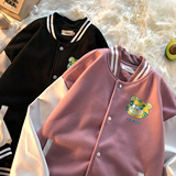 港风潮牌休闲宽松夹克男潮虎年老虎印花棒球服外套男JK7738P75，男装夹克，星座227-7