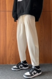 港风休闲裤男卫裤男宽松九分裤运动裤男长裤7566P45控68，男装休闲裤，星座227-7