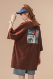 中性风短袖T恤女港风日系休闲情侣大码风短袖T恤男DT7645P30，男装T恤，星座227-7
