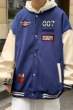 港风潮牌休闲宽松条纹印花潮棒球服男夹克男外套男JK7583P78，男装夹克，星座227-7