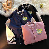 港风潮牌休闲宽松夹克男潮虎年老虎印花棒球服外套男JK7738P75，男装夹克，星座227-7