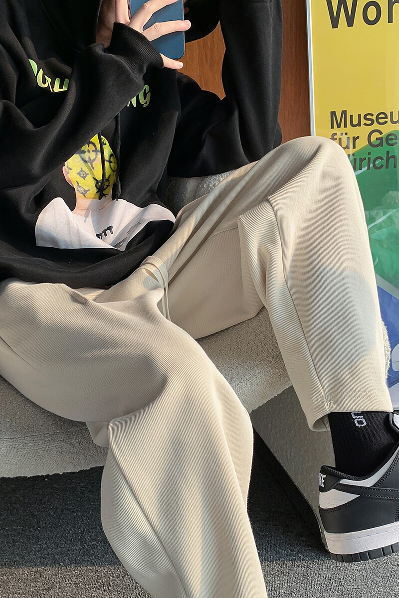 港风休闲裤男卫裤男宽松九分裤运动裤男长裤7566P45控68,男装休闲裤,星座227-7