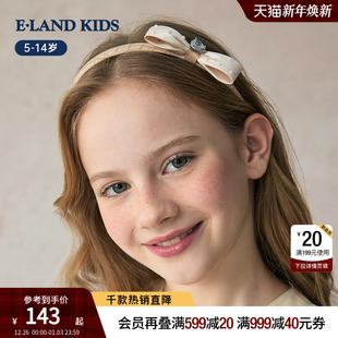 新品 女童发箍2025年夏季 复古学院风蝴蝶结头箍 kids衣恋童装 eland