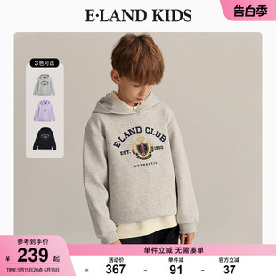 男女童运动宽松连帽卫衣 冬新品 kids衣恋童装 eland