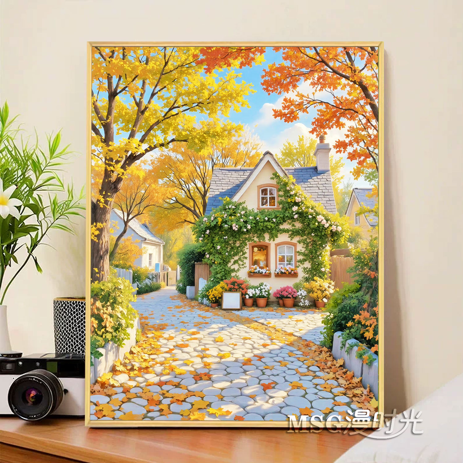 治愈系小屋风景钻石画成人零基础贴钻十字绣刺绣高级感年轻人解压