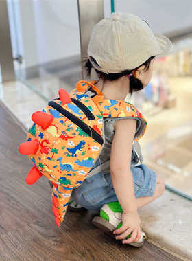 2025新款婴儿外出小背包可爱恐龙宝宝防走失双肩包幼儿园书包小班