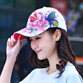 春秋季 全棉棒球帽女防晒百搭刺绣户外运动登山遮阳鸭舌帽夏天 韩版