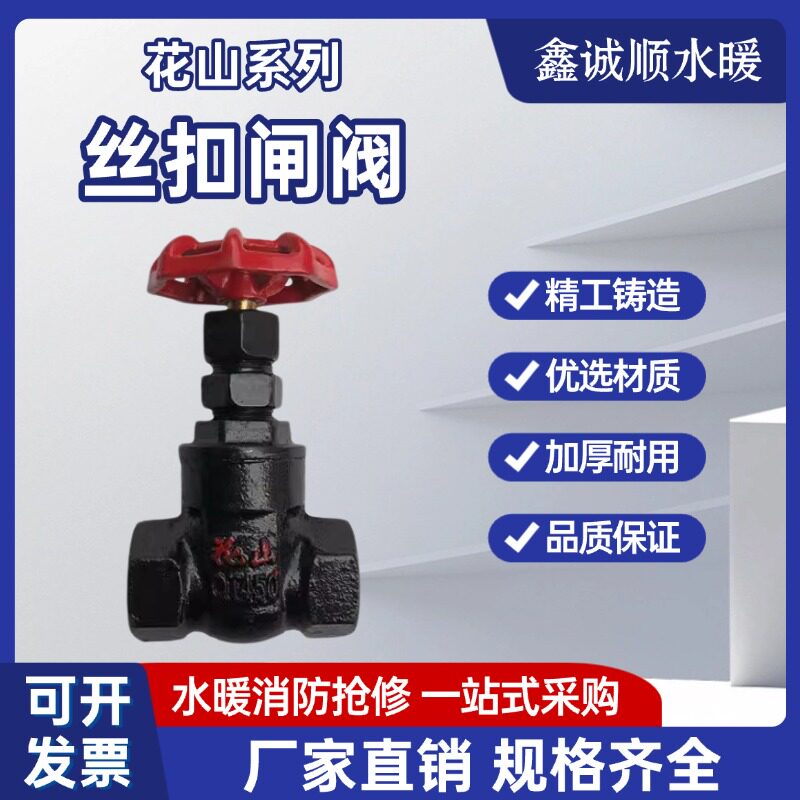 江苏花山丝扣可锻铸铁闸阀DN1520图片