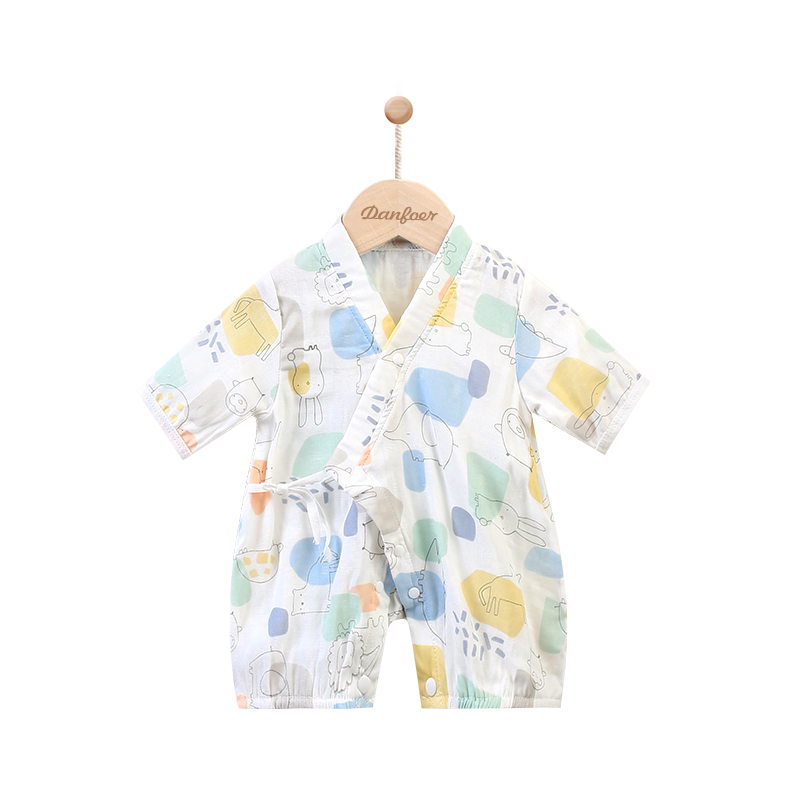 小丹佛尔短袖纱布夏季连体衣汉服