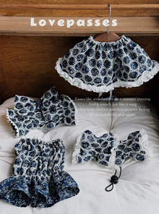 「甜甜圈」LOVEPASSES 美卡可卡布耳花围兜耳套套装 通风头口水巾