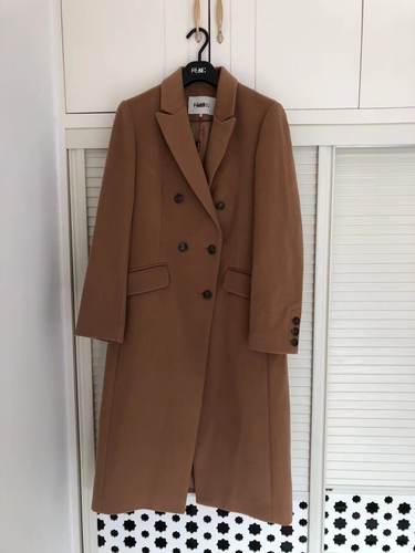 菲姿啦娜菲高端轻奢品牌专柜正品高端面料绵羊毛女士大衣外套