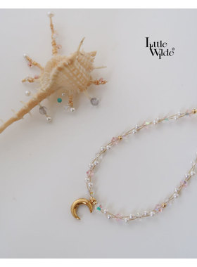 巨蟹座礼物淡水珍珠月亮手链