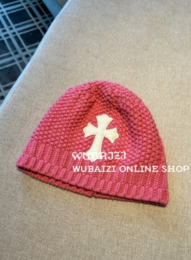 WUBAIZI｜十字架保暖帽子百搭针织帽休闲毛线帽