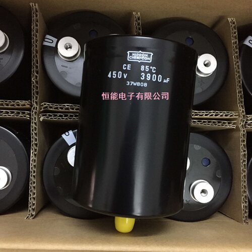 全新原装电容 450V3900UF 体积:76X105 原箱原盒黑金刚
