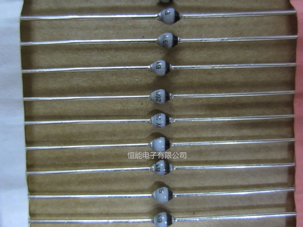 BY269 快恢复二极管 0.8A 1600V 400ns SOD57 全新原装VISHAY