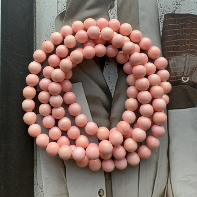 海洋有机宝石典藏级粉珊瑚贝高货