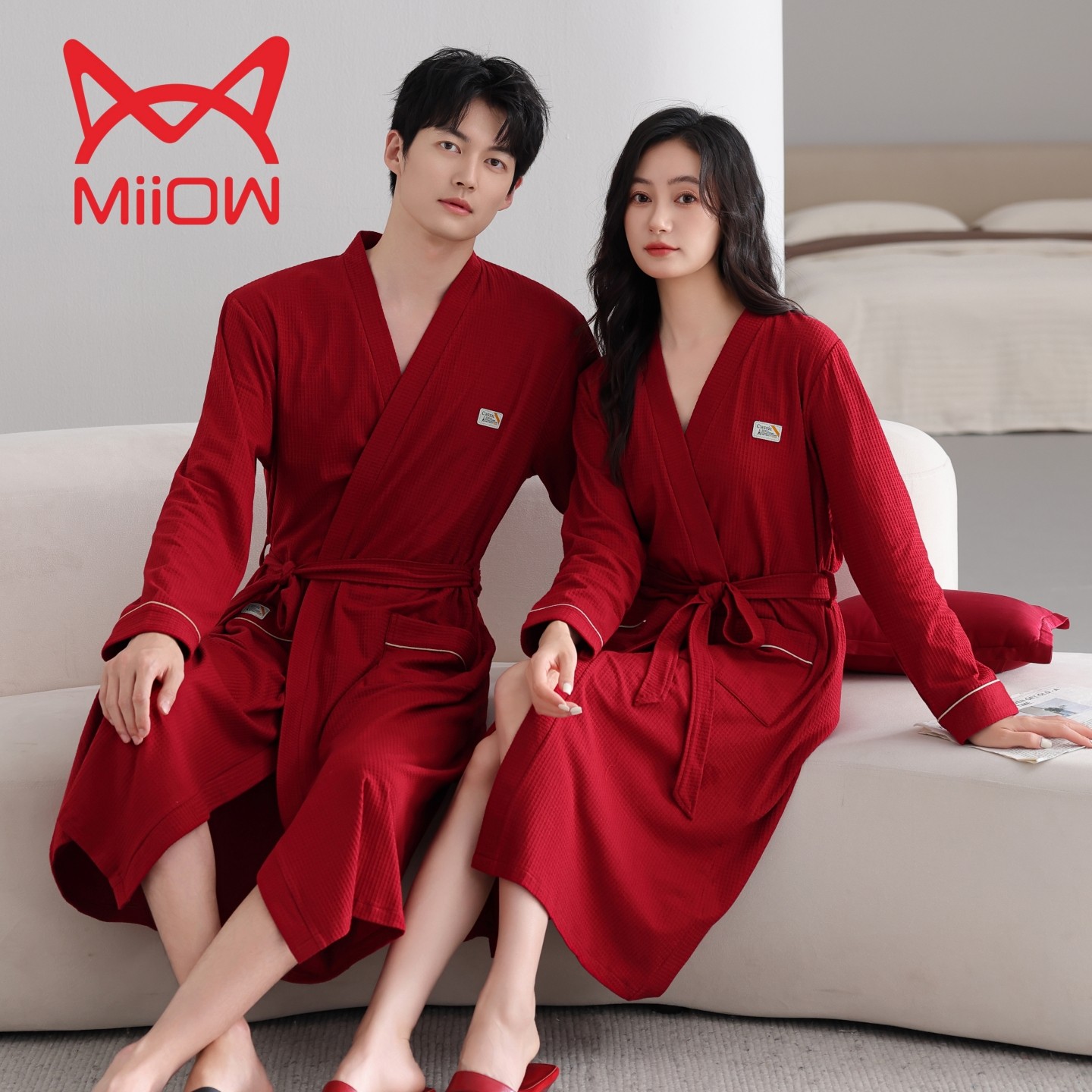 猫人情侣睡袍男士春秋款纯棉长袖全棉浴袍女士美容院长款大码浴衣,女士内衣/男士内衣/家居服,睡袍/浴袍,淘宝优惠券,粉丝福利购,淘宝优惠卷