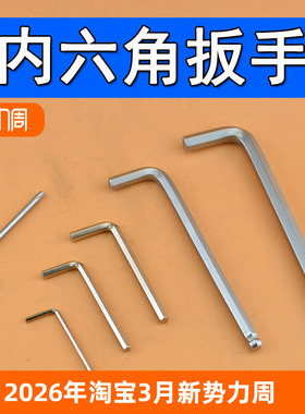 自行车内六角扳手 碟片螺丝T25 3 5mm 6mm 8 10mm小扳手 修车工具