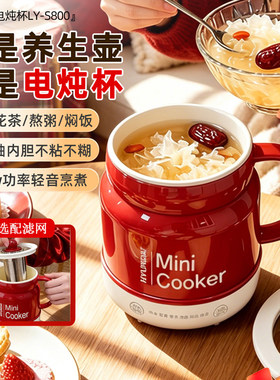 养生杯炖煮多功能迷你电热杯陶瓷