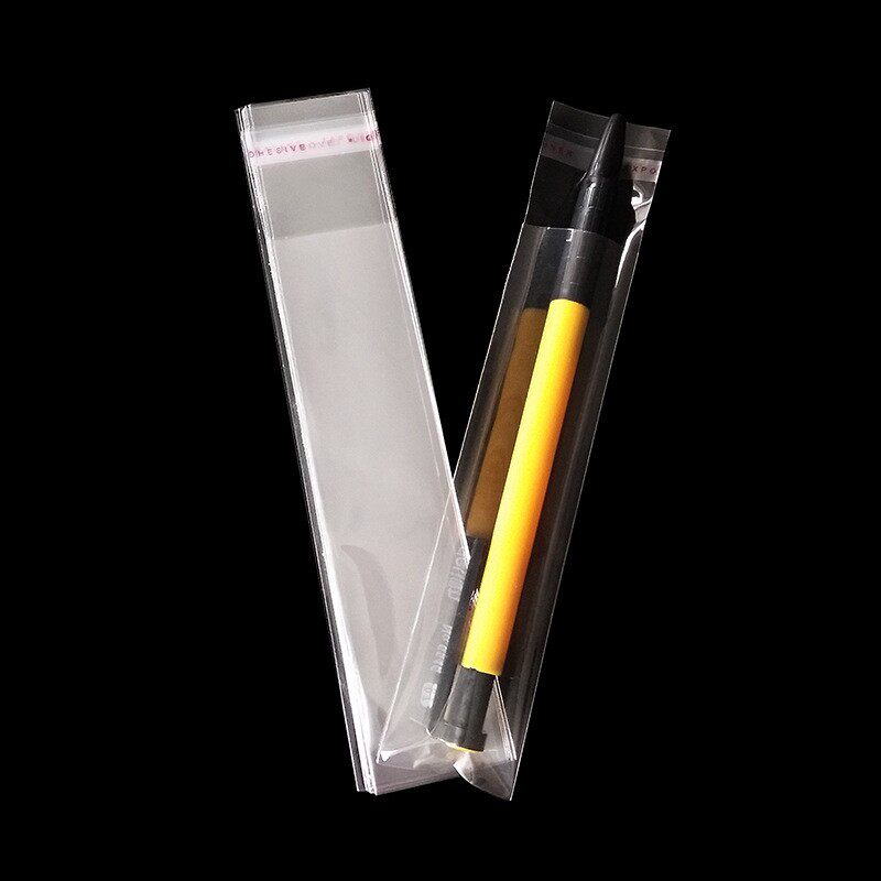 永挥3CMOPP自粘袋现货可定做长条形塑料袋勺子包装袋化妆刷透明袋