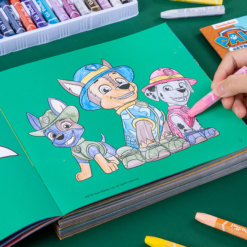 汪汪队立大功幼儿童水彩三岁宝宝学画画涂色本儿童3-4-5-6岁幼儿园