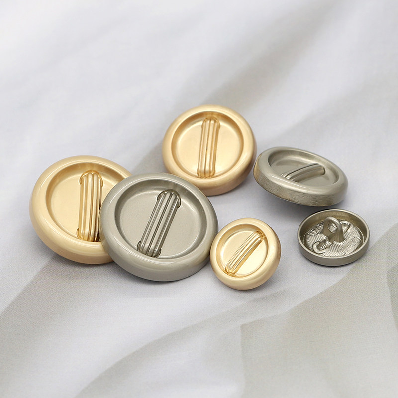 圆形高档金属锌合金纽扣男女西装大衣风衣外套扣百搭缝线钮扣扣子