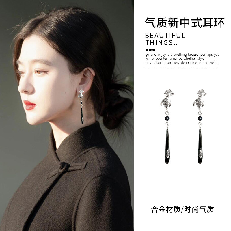 新中式流苏耳夹女无耳洞2025新款爆款高级感耳坠轻奢古风气质耳饰,饰品/流行首饰/时尚饰品新,耳夹,淘宝优惠券,粉丝福利购,淘宝优惠卷