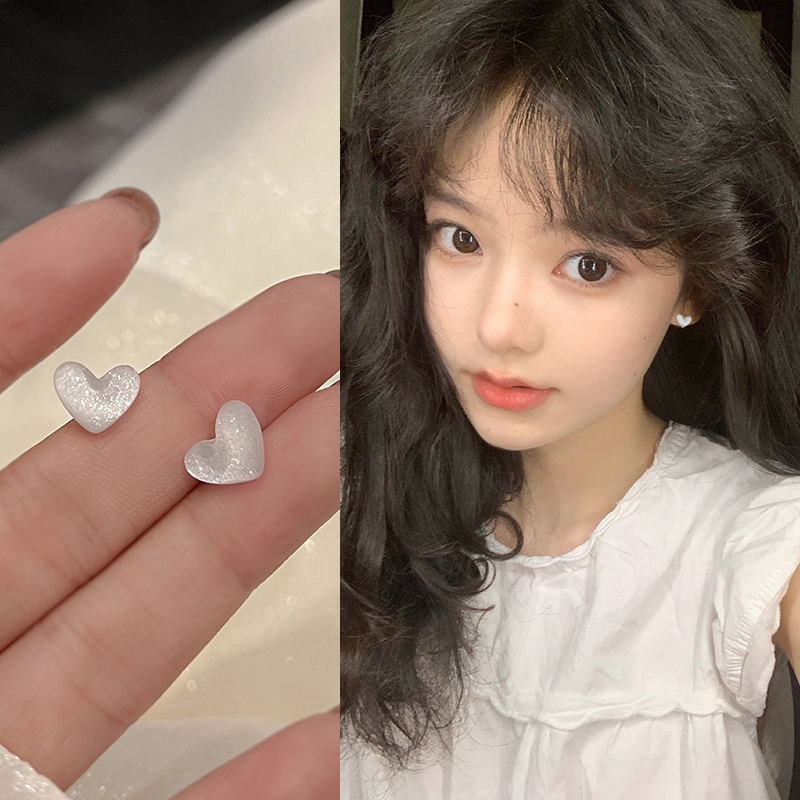 高级感设计小众气质耳钉女2023年新款潮耳环纯银精致轻奢百搭耳饰