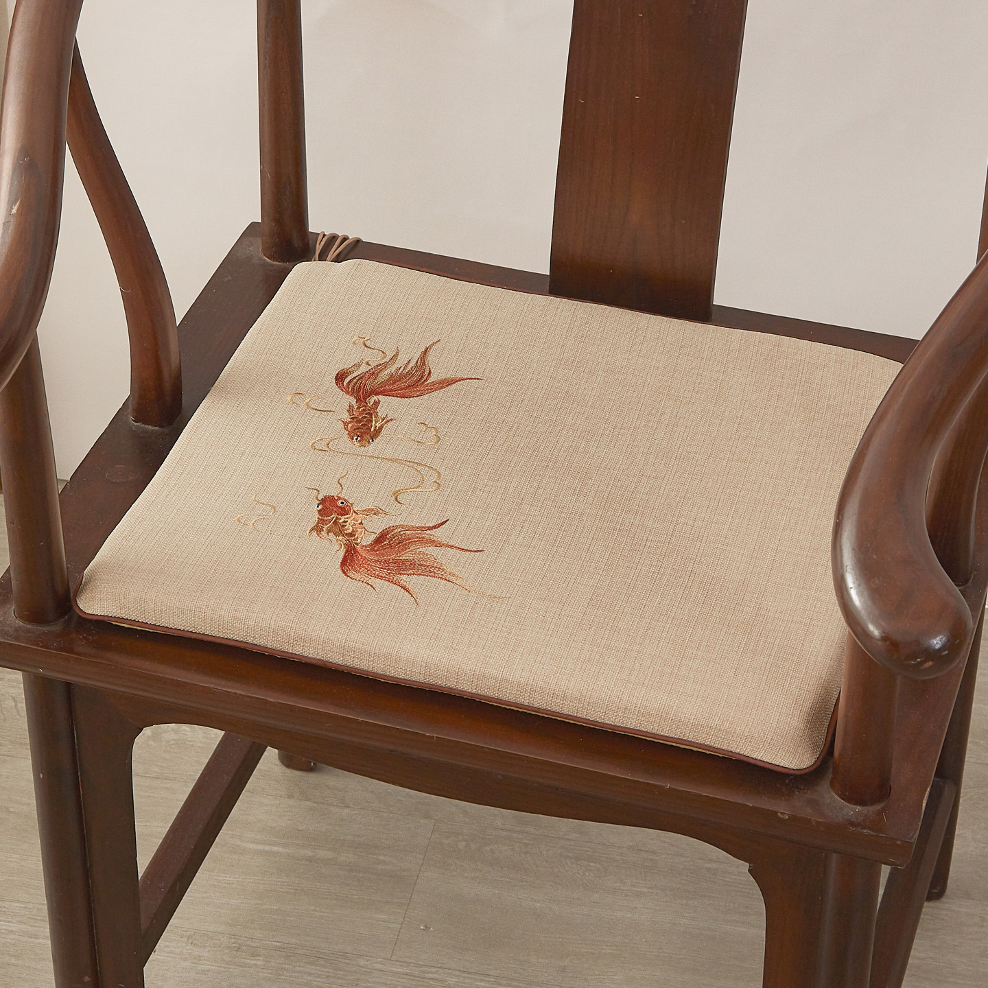 中式红木椅子坐垫刺绣防滑椅垫